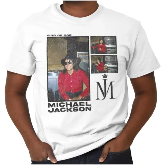 Discover Michael Jackson King of Pop Vintage Crewneck T-Shirt for Women and Men