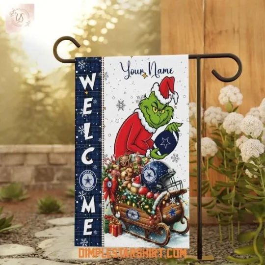 Discover Dallas Cowboy The funny character Christmas Garden Flag