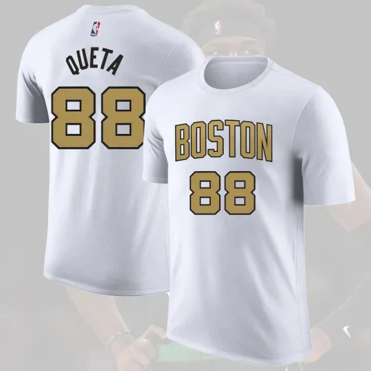 Discover Neemias Queta Boston Celtics Double Sided T-Shirt