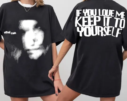 Discover Ethel Cain 2025 Tour Music T-Shirt Keep It To Yourself Double Sided Tee