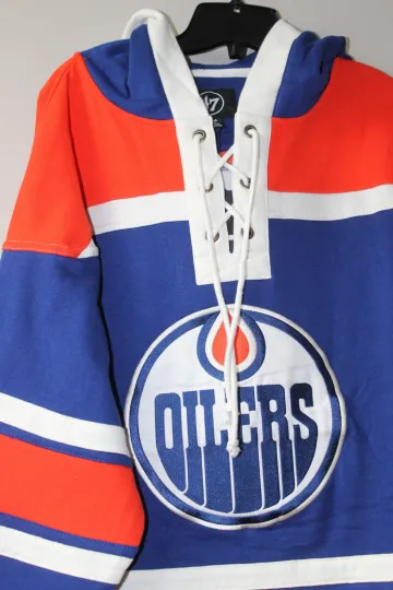 Discover New NHL Edmonton Oilers Lacer Hockey Hoodie Jersey Men’s