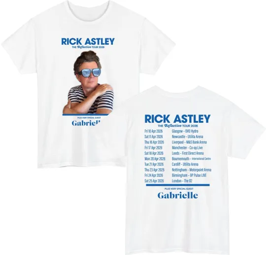 Discover Rick Astley Reflection Tour 2024 Unisex T-Shirt