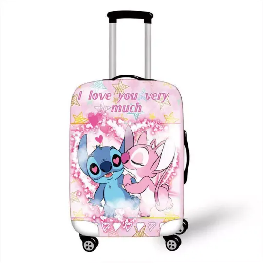 Angel Kissing Stitch I Love You Very Much Luggage Cover
