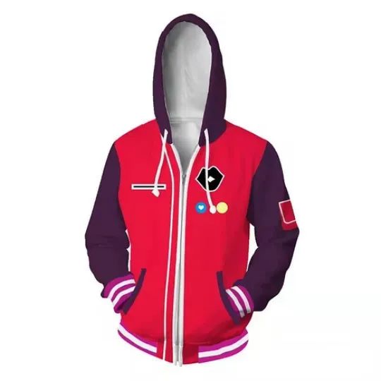 Discover Anime Wonder Egg Priority Hoodie Kawai Rika Cosplay  Hooded Coat Red