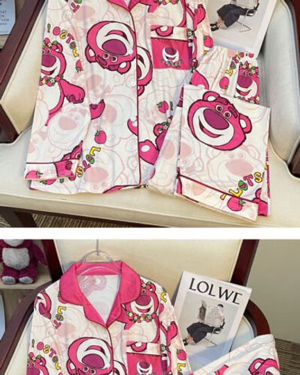 Cute Lotso Bear Women Pajamas Set