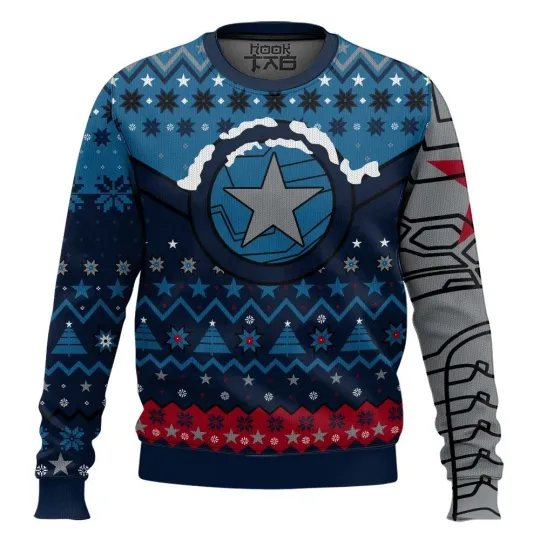 Discover Star Of BUCKYY Bn Winter Winter Soldier Ugly Christmas Sweater