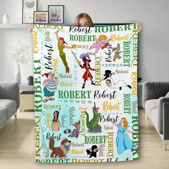 Discover Personalized Animation Adventure Fleece Blanket