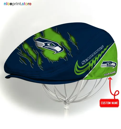 Discover Seattle Team Seahawks Jeff Cap football Jeff Cap football Driving Cap, football Golf Cap