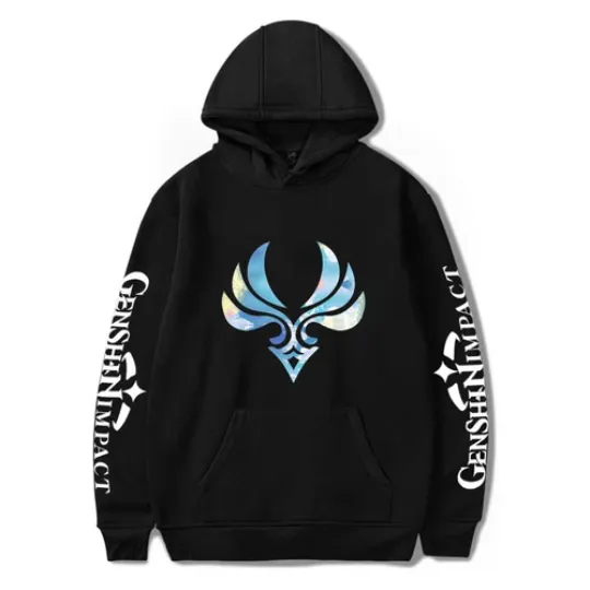 Discover Genshin Impact Hoodie Pullover Jumper Hooded Sweatshirt Sweater Casual Jacket