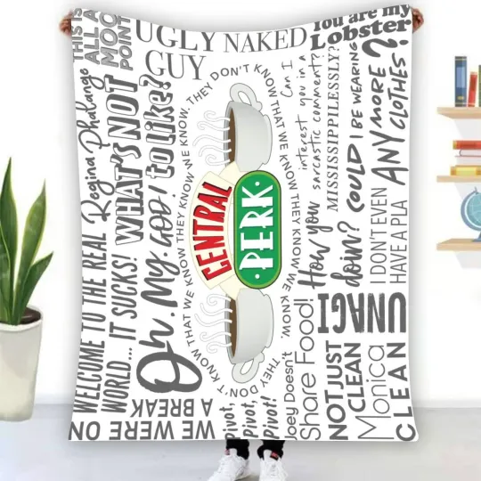 Discover Friends Central Perk Fleece Blanket