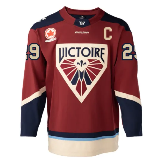 Discover Marie-Philip Poulin Montreal Victoire Men's PWHL Hockey Jersey