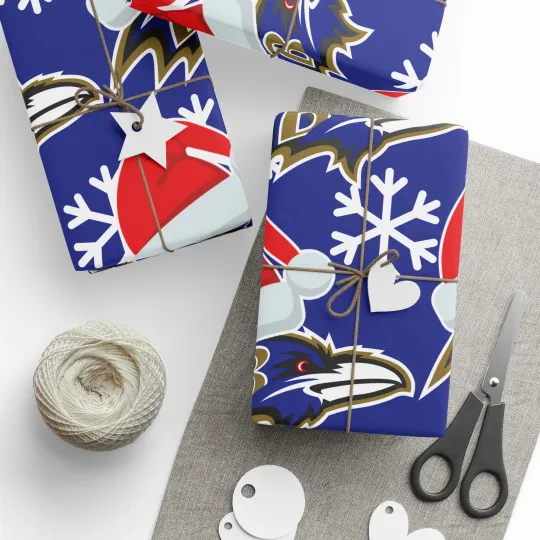 Discover Baltimore Ravens Wrapping Papers, Christmas Gift Wrap Football Team Presents
