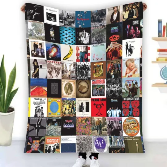 Discover Greatest Rock & Roll Album Fleece Blanket