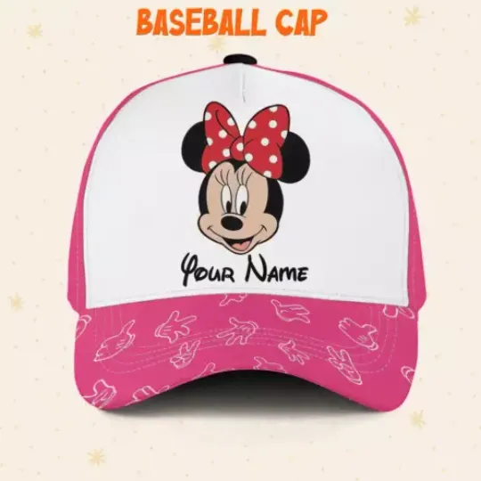 Custom Disney Minnie Friends Team Logo Cap, Disney Castle Family Hat, Disney Hat