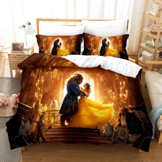 Beauty and the Beast 3D Bedding Set