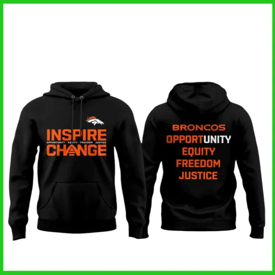 Discover 2026 Denver Br0ncos Inspire Change Hoodie