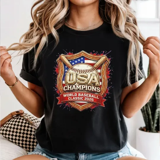 Discover Team USA World Baseball Classic 2026 Champions Shirt, 2026 WBCC Champions T Shirt