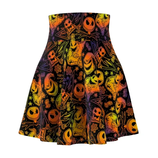 Discover Nightmare Before Christmas Women's Skater Skirt, Gift for Her