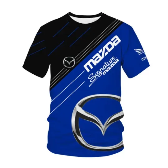 Discover Mazda Car Logo 3D Print Sports Racing Shirt