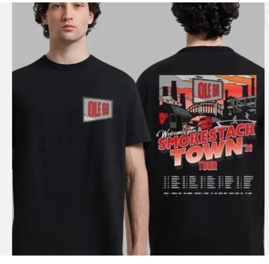 Discover Ole 60 Smokestack Town Tour 2026 Double Sided T-Shirt
