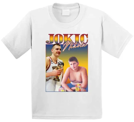 Discover Kid Nikola Jokic 90s Style T-Shirt