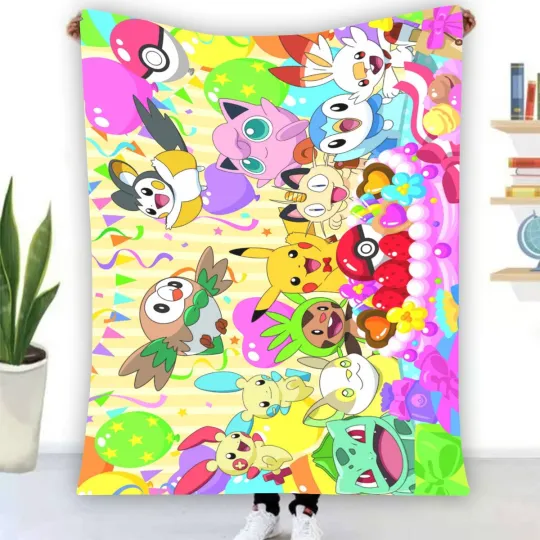 Discover PKM Birthday Party Fleece Blanket