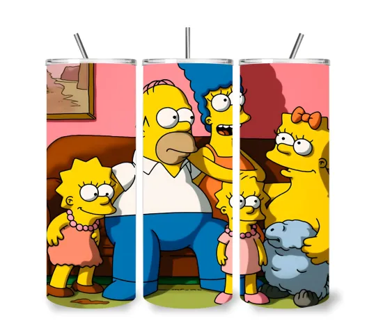 Discover Simpson Stainless Steel Tumbler with Lid and Straw