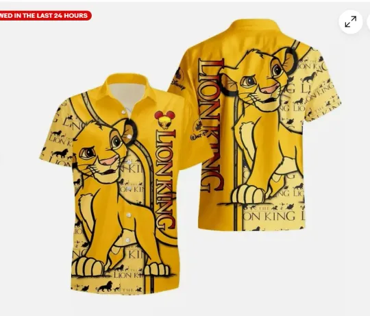Discover Simba Lion King Hawaiian Shirt, Gift for Fan