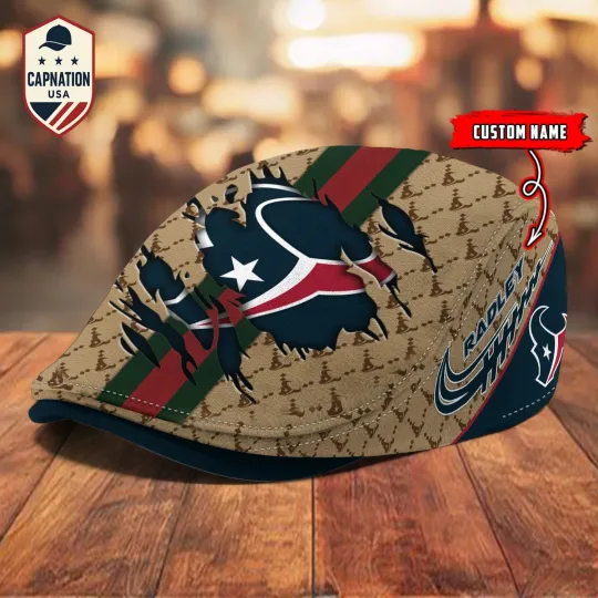 Discover Houston-Texans Jeff Cap football Newsboy Cap Golf Cap Driving Gift for Men