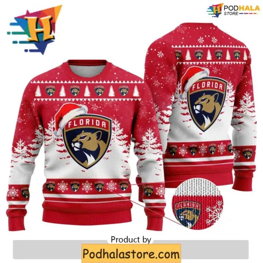 Discover Florida Panthers Ugly Christmas Sweater, Christmas Gift for Fans