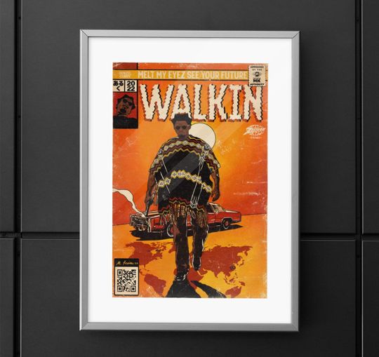 Denzel Curry- Walkin - Hip Hop Premium Matte Vertical Posters