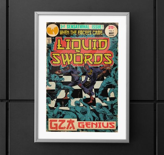 Liquid Swords - Hip Hop Comics Art Premium Matte Vertical Posters