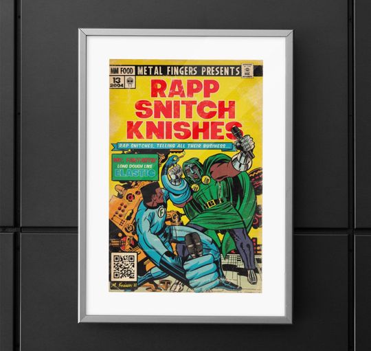 MF Dooom - Rap Snitch Knishes Hip Hop Comics Art Print/Poster
