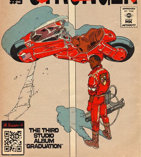 Kanye West - Stronger -  Hip Hop Comics Art Print