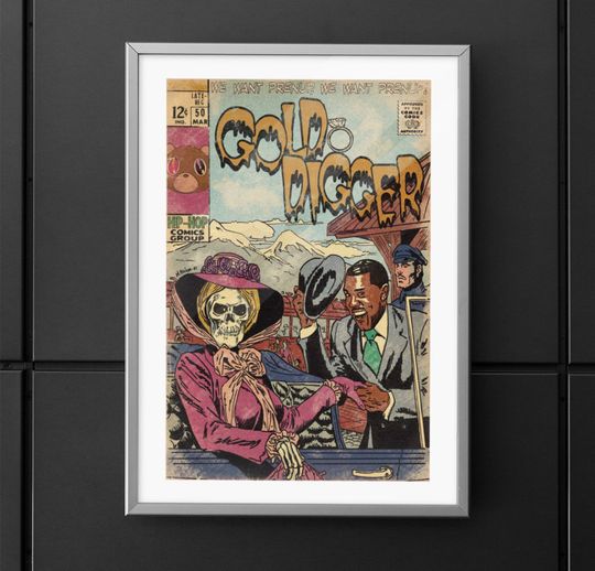 Kanye West - Gold Digger -  Hip Hop Premium Matte Vertical Posters