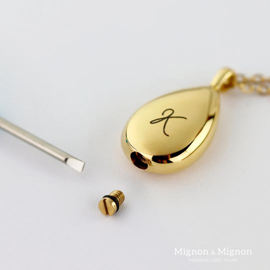 Personalized Pet Ashes Urn Cremation Urn Necklace Custom Loss of Dog Cat Memorial Gift for Mom Her Teardrop Sympathy