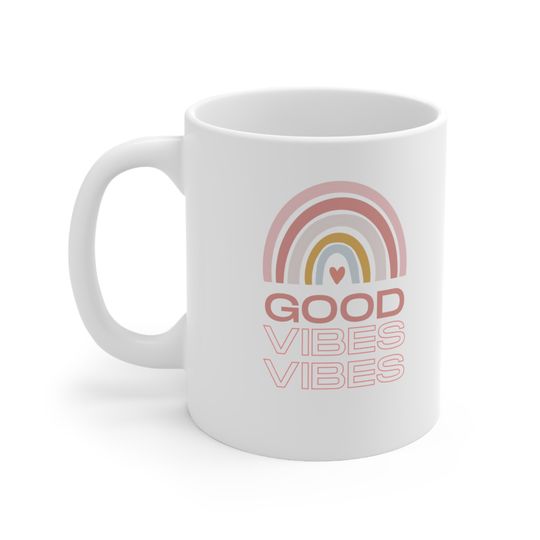 Good V Rainbow Ceramic Coffee Mug