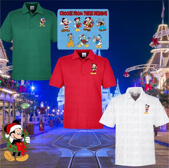 Disney Christmas Polo Shirt