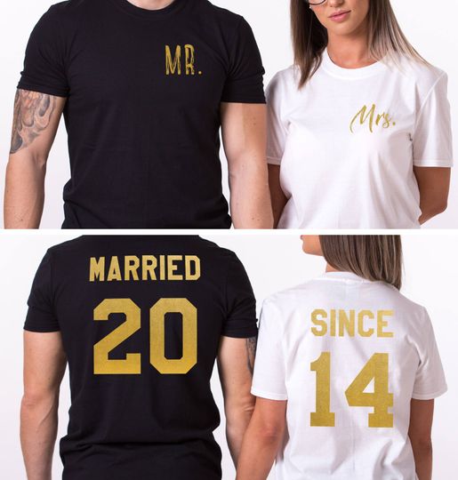 Anniversary Shirts, Married Since Shirts