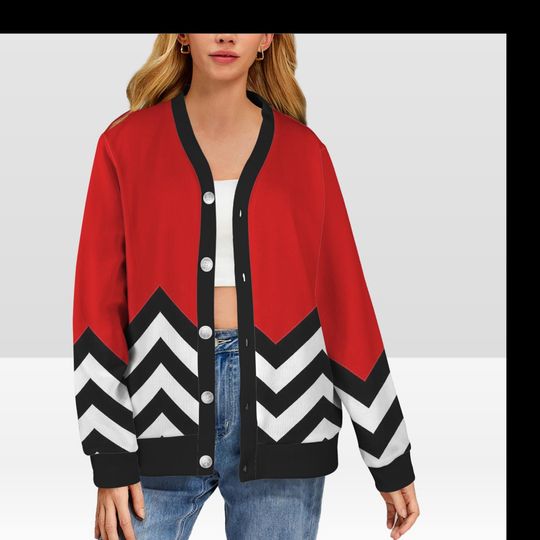 Twin Peaks 90s Cardigan Sweater Unisex Winter Outerwear