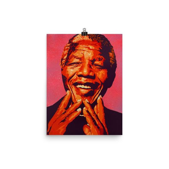 Nelson Mandela Poster Print
