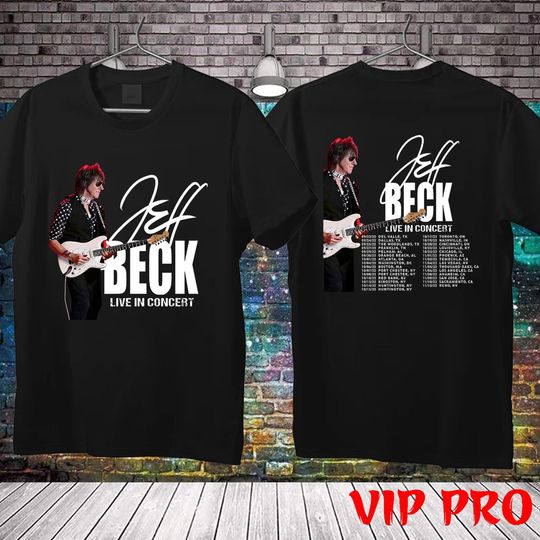 Jeff Beck Live In Concert Tour Date 2022 T-Shirt