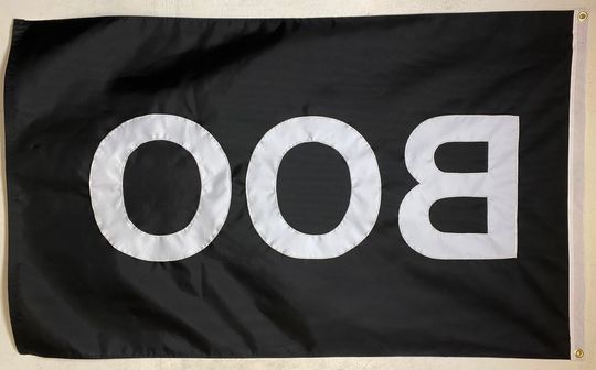 BOO Halloween Flag (Various Sizes) : Handmade, Decorative, House