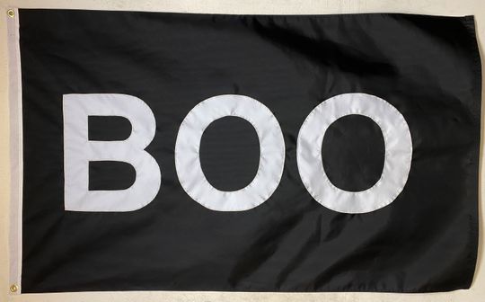 BOO Halloween Flag (Various Sizes) : Handmade, Decorative, House