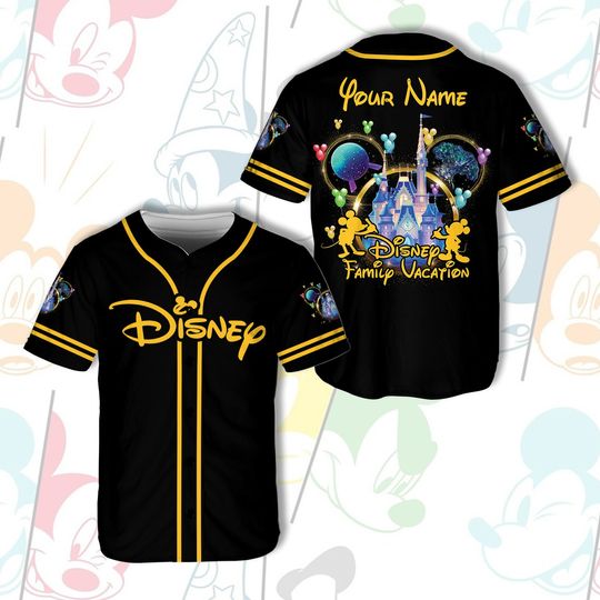 Custom Disneyland Vacation Baseball Jersey