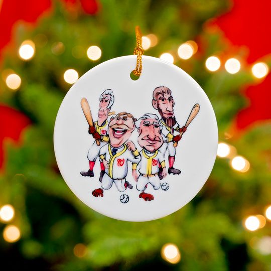 President Washington Nationals Baseball 2019 Ceramic Christmas Ornament, World Series Champions