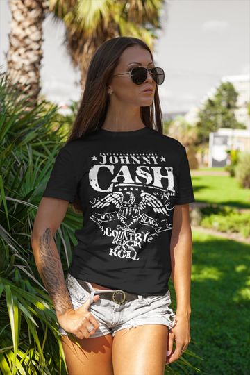 Johnny Cash Shirt / Man in Black Shirt