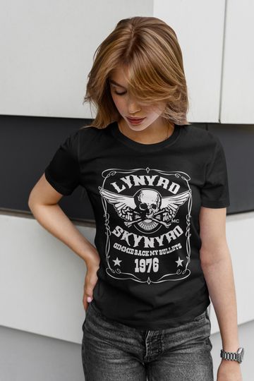 Lynyrd Skynyrd Band Tee Gimmie back my bullets 1976