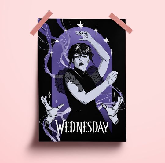 Wednesday Addams Poster | Wednesday | Tim Burton Poster