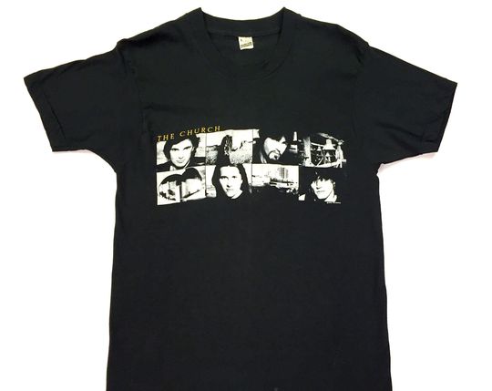 Vintage 90s THE CHURCH Gold Afternoon Fix 1990 tour concert t shirt